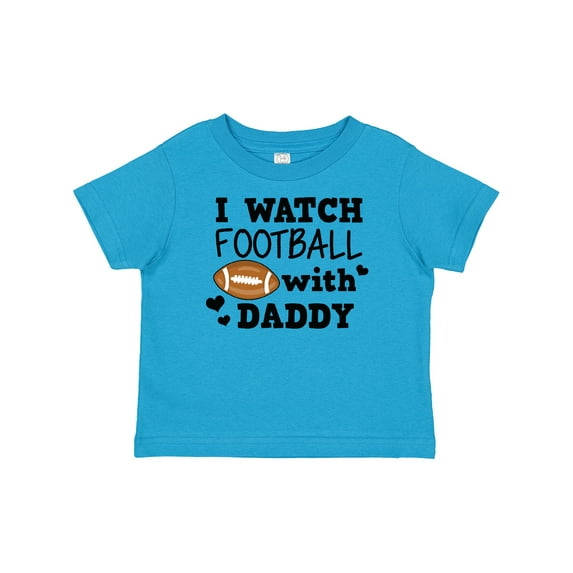 Inktastic I Watch Football with My Daddy Boys or Girls Baby T-Shirt
