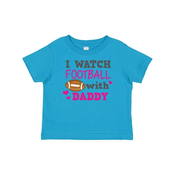 Inktastic I Watch Football with My Daddy Boys or Girls Baby T-Shirt