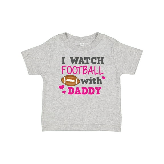 Inktastic I Watch Football with My Daddy Boys or Girls Baby T-Shirt
