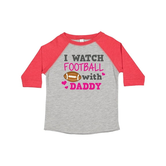 Inktastic I Watch Football with My Daddy Boys or Girls Toddler T-Shirt