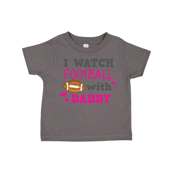 Inktastic I Watch Football with My Daddy Boys or Girls Toddler T-Shirt
