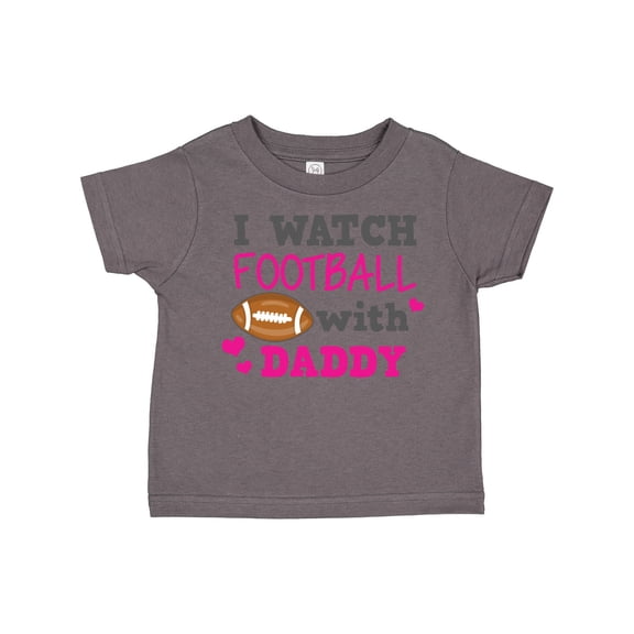 Inktastic I Watch Football with My Daddy Boys or Girls Toddler T-Shirt