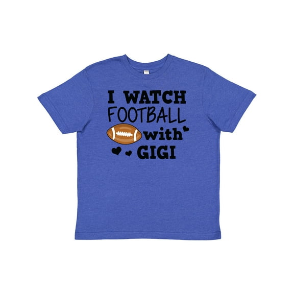 Inktastic I Watch Football with My Gigi Youth T-Shirt