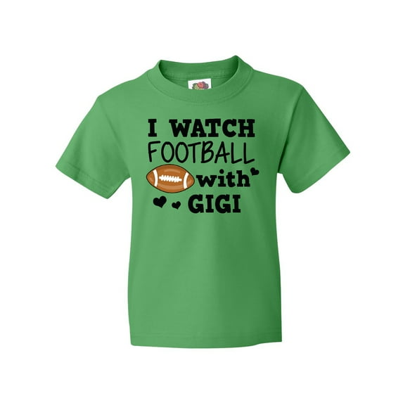 Inktastic I Watch Football with My Gigi Youth T-Shirt