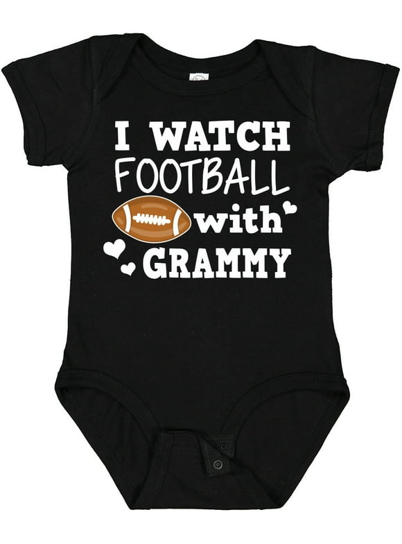 Inktastic I Watch Football with My Grammy Boys Baby Bodysuit