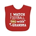 thumbnail image 1 of Inktastic I Watch Football with My Grandma Boys Baby Bib, 1 of 4