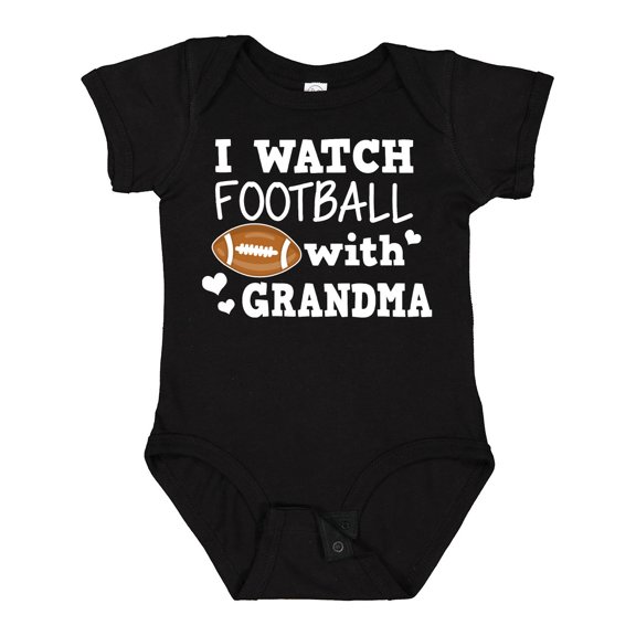 Inktastic I Watch Football with My Grandma Boys Baby Bodysuit