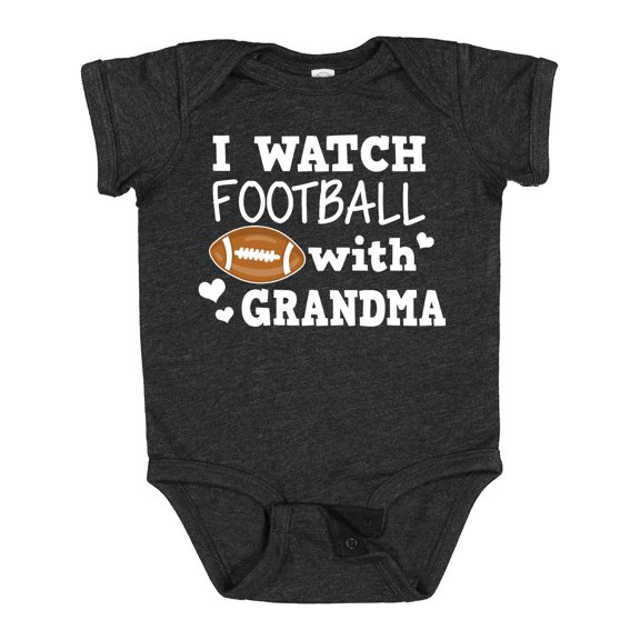 Inktastic I Watch Football with My Grandma Boys Baby Bodysuit