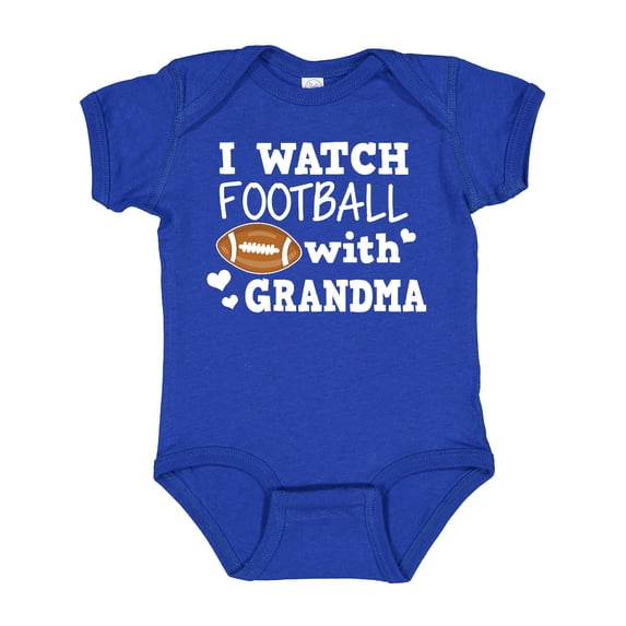 Inktastic I Watch Football with My Grandma Boys Baby Bodysuit