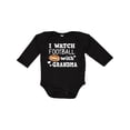 thumbnail image 1 of Inktastic I Watch Football with My Grandma Boys Long Sleeve Baby Bodysuit, 1 of 5