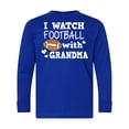 thumbnail image 1 of Inktastic I Watch Football with My Grandma Long Sleeve Youth T-Shirt, 1 of 5