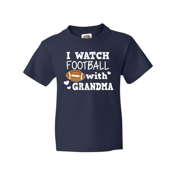 Inktastic I Watch Football with My Grandma Youth T-Shirt