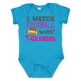 thumbnail image 1 of Inktastic I Watch Football with My Grandpa Girls Baby Bodysuit, 1 of 5