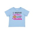 thumbnail image 1 of Inktastic I Watch Football with My Grandpa Girls Baby T-Shirt, 1 of 5