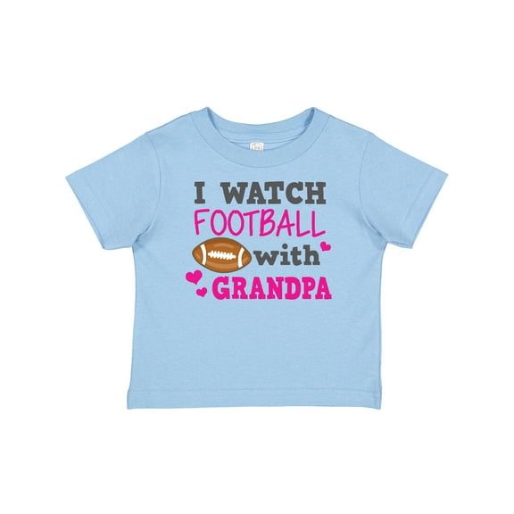 Inktastic I Watch Football with My Grandpa Girls Baby T-Shirt