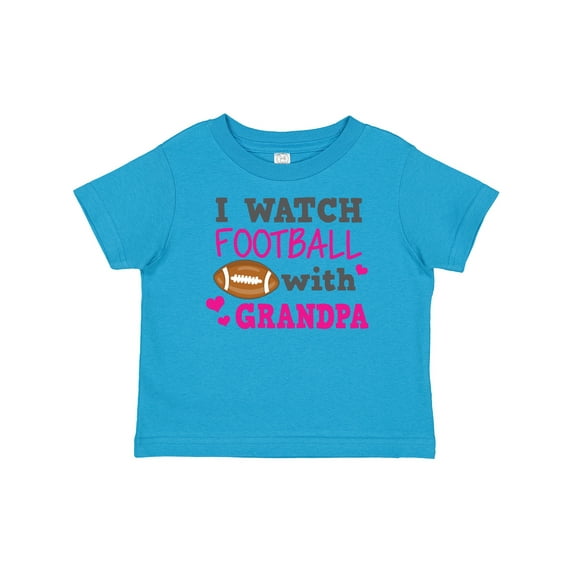 Inktastic I Watch Football with My Grandpa Girls Baby T-Shirt