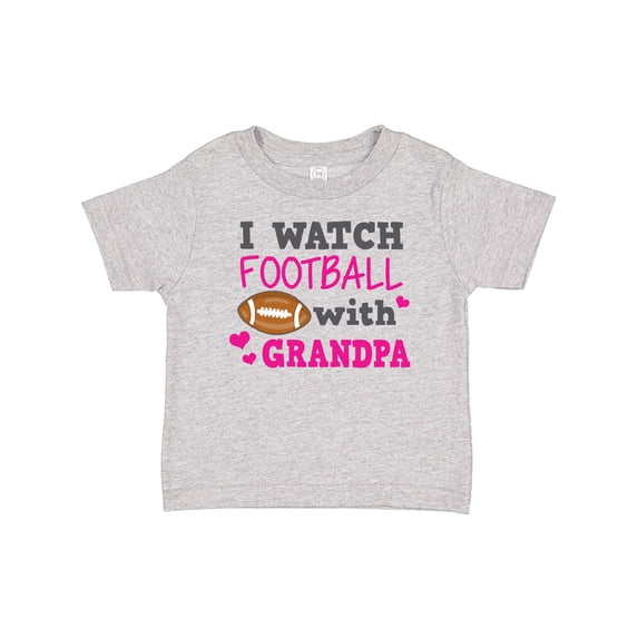 Inktastic I Watch Football with My Grandpa Girls Baby T-Shirt