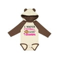 thumbnail image 1 of Inktastic I Watch Football with My Grandpa Girls Long Sleeve Baby Bodysuit, 1 of 5