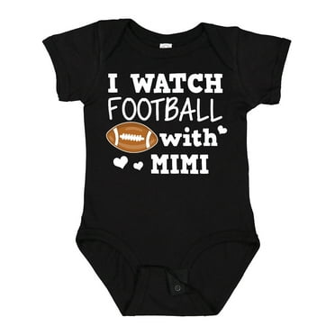 Inktastic I Watch Football with My Mimi Boys Baby Bodysuit