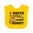 thumbnail image 1 of Inktastic I Watch Football with My Mommy Boys Baby Bib, 1 of 4
