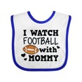 thumbnail image 1 of Inktastic I Watch Football with My Mommy Boys Baby Bib, 1 of 4