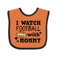thumbnail image 1 of Inktastic I Watch Football with My Mommy Boys Baby Bib, 1 of 4