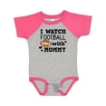 thumbnail image 1 of Inktastic I Watch Football with My Mommy Boys Baby Bodysuit, 1 of 5