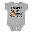 thumbnail image 1 of Inktastic I Watch Football with My Mommy Boys Baby Bodysuit, 1 of 5