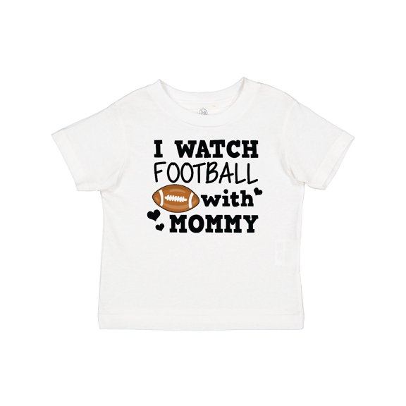 Inktastic I Watch Football with My Mommy Boys Baby T-Shirt