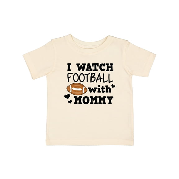 Inktastic I Watch Football with My Mommy Boys Baby T-Shirt
