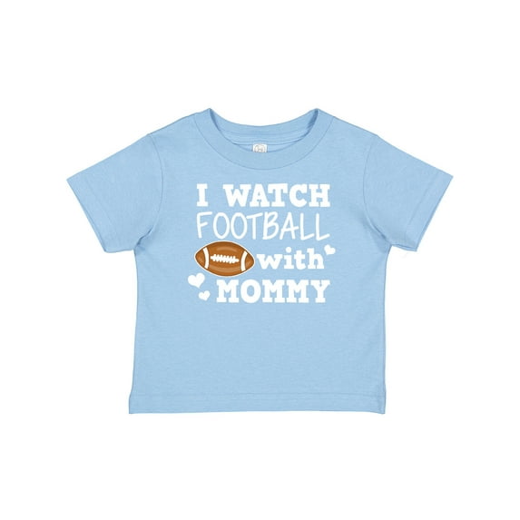 Inktastic I Watch Football with My Mommy Boys Baby T-Shirt