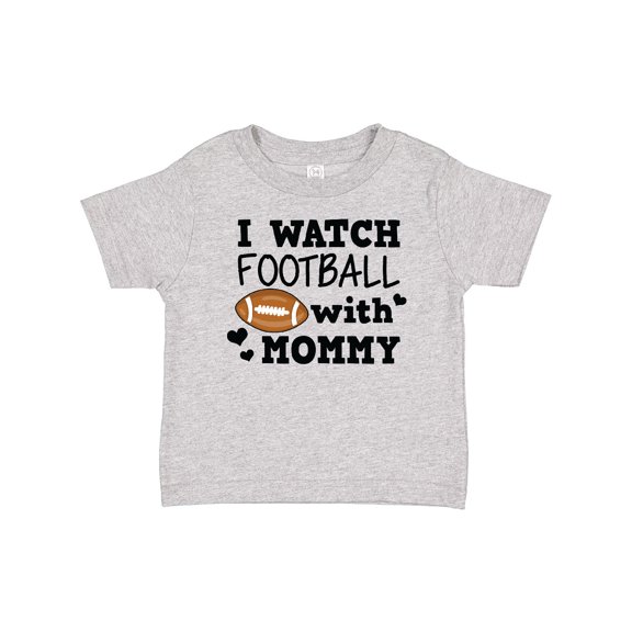 Inktastic I Watch Football with My Mommy Boys Baby T-Shirt