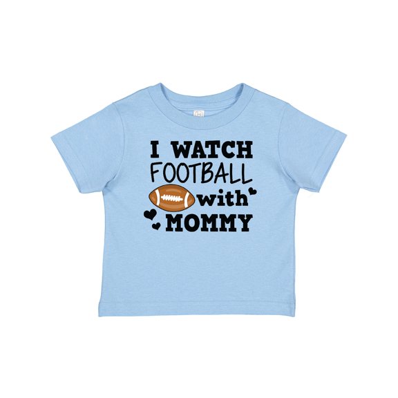 Inktastic I Watch Football with My Mommy Boys Baby T-Shirt