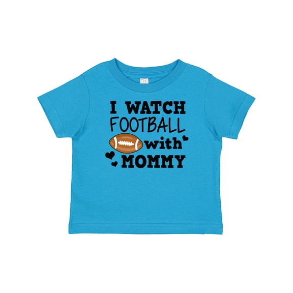 Inktastic I Watch Football with My Mommy Boys Baby T-Shirt