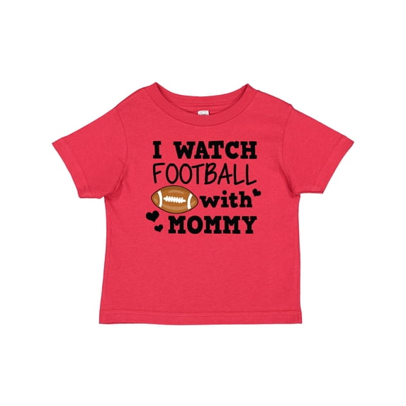 Inktastic I Watch Football with My Mommy Boys Baby T-Shirt