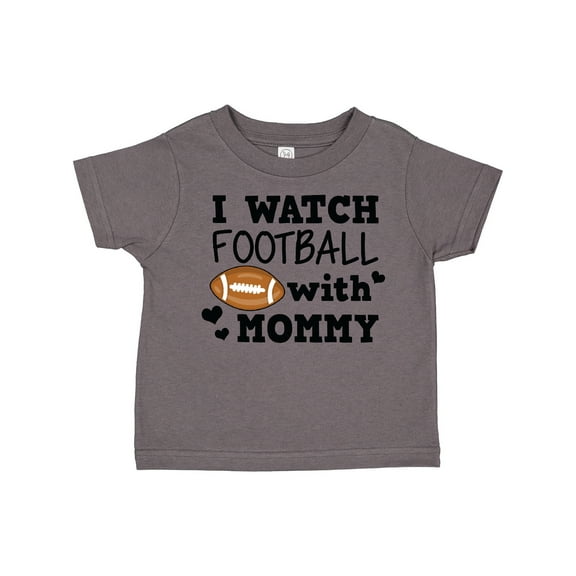 Inktastic I Watch Football with My Mommy Boys Toddler T-Shirt