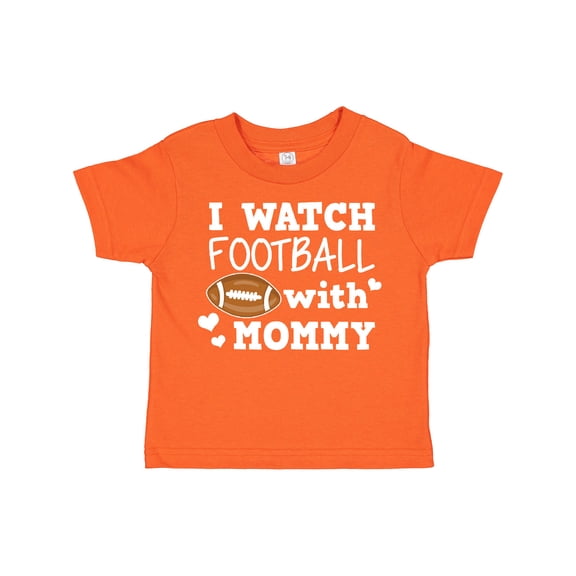 Inktastic I Watch Football with My Mommy Boys Toddler T-Shirt