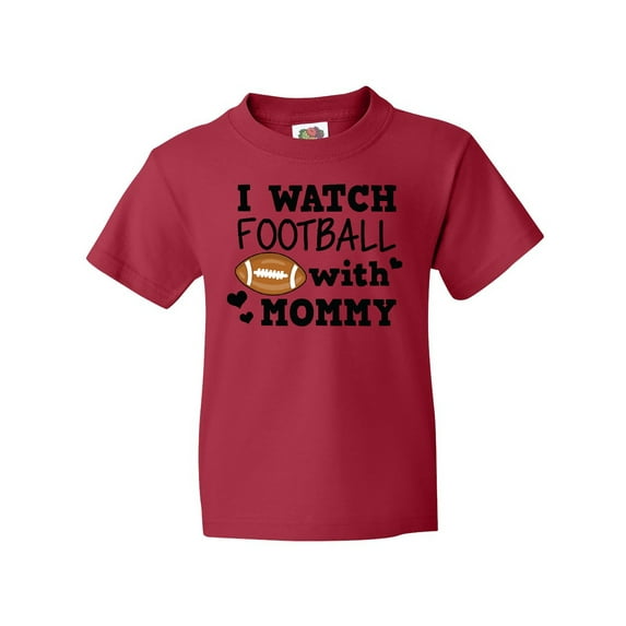 Inktastic I Watch Football with My Mommy Youth T-Shirt