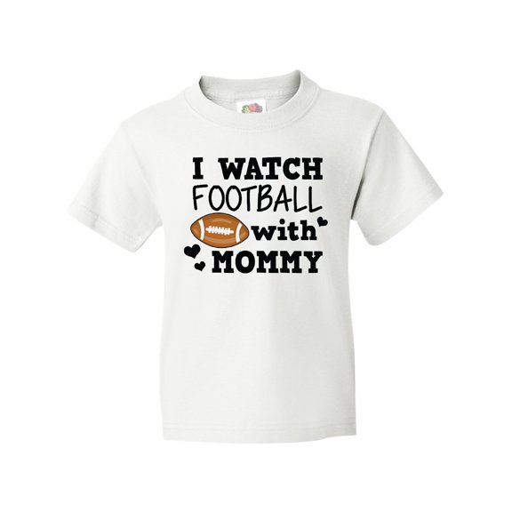 Inktastic I Watch Football with My Mommy Youth T-Shirt