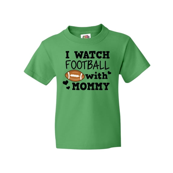 Inktastic I Watch Football with My Mommy Youth T-Shirt