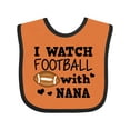 thumbnail image 1 of Inktastic I Watch Football with My Nana Boys Baby Bib, 1 of 4