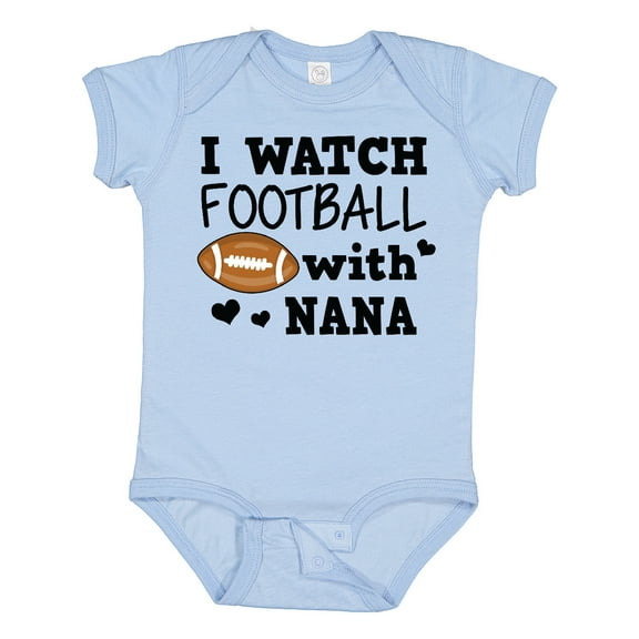 Inktastic I Watch Football with My Nana Boys Baby Bodysuit
