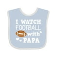 thumbnail image 1 of Inktastic I Watch Football with My Papa Boys Baby Bib, 1 of 4