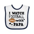 thumbnail image 1 of Inktastic I Watch Football with My Papa Boys Baby Bib, 1 of 4