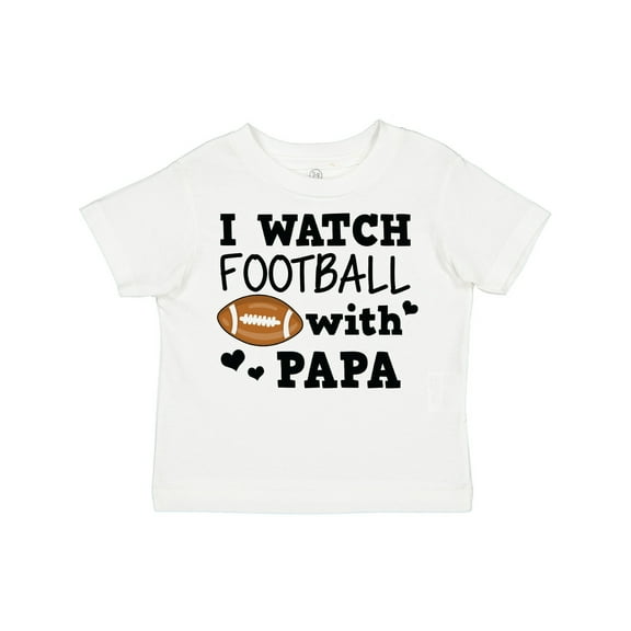 Inktastic I Watch Football with My Papa Boys Toddler T-Shirt