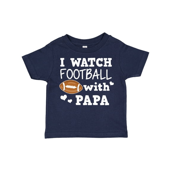 Inktastic I Watch Football with My Papa Boys Toddler T-Shirt
