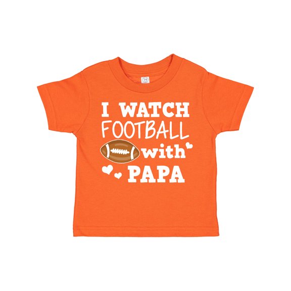Inktastic I Watch Football with My Papa Boys Toddler T-Shirt