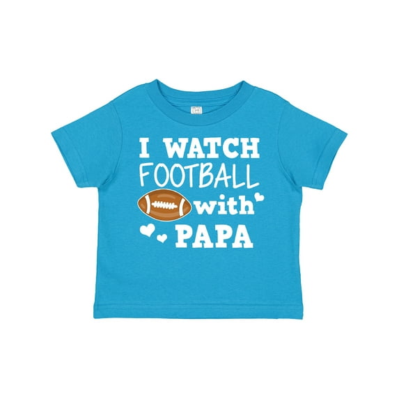 Inktastic I Watch Football with My Papa Boys Toddler T-Shirt
