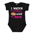 thumbnail image 1 of Inktastic I Watch Football with My Papa Girls Baby Bodysuit, 1 of 5