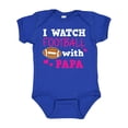 thumbnail image 1 of Inktastic I Watch Football with My Papa Girls Baby Bodysuit, 1 of 5
